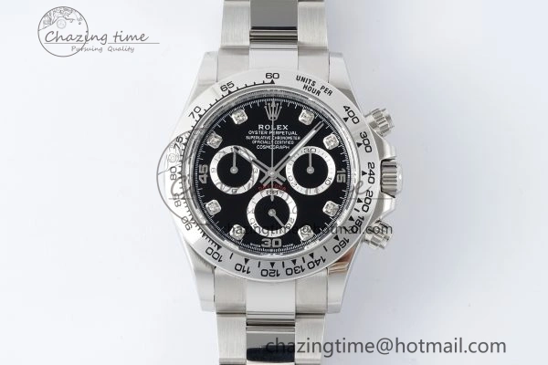 Daytona 116509 BTF 1:1 Best Edition 904L SS Case and Bracelet Black Diamonds Dial SA4130