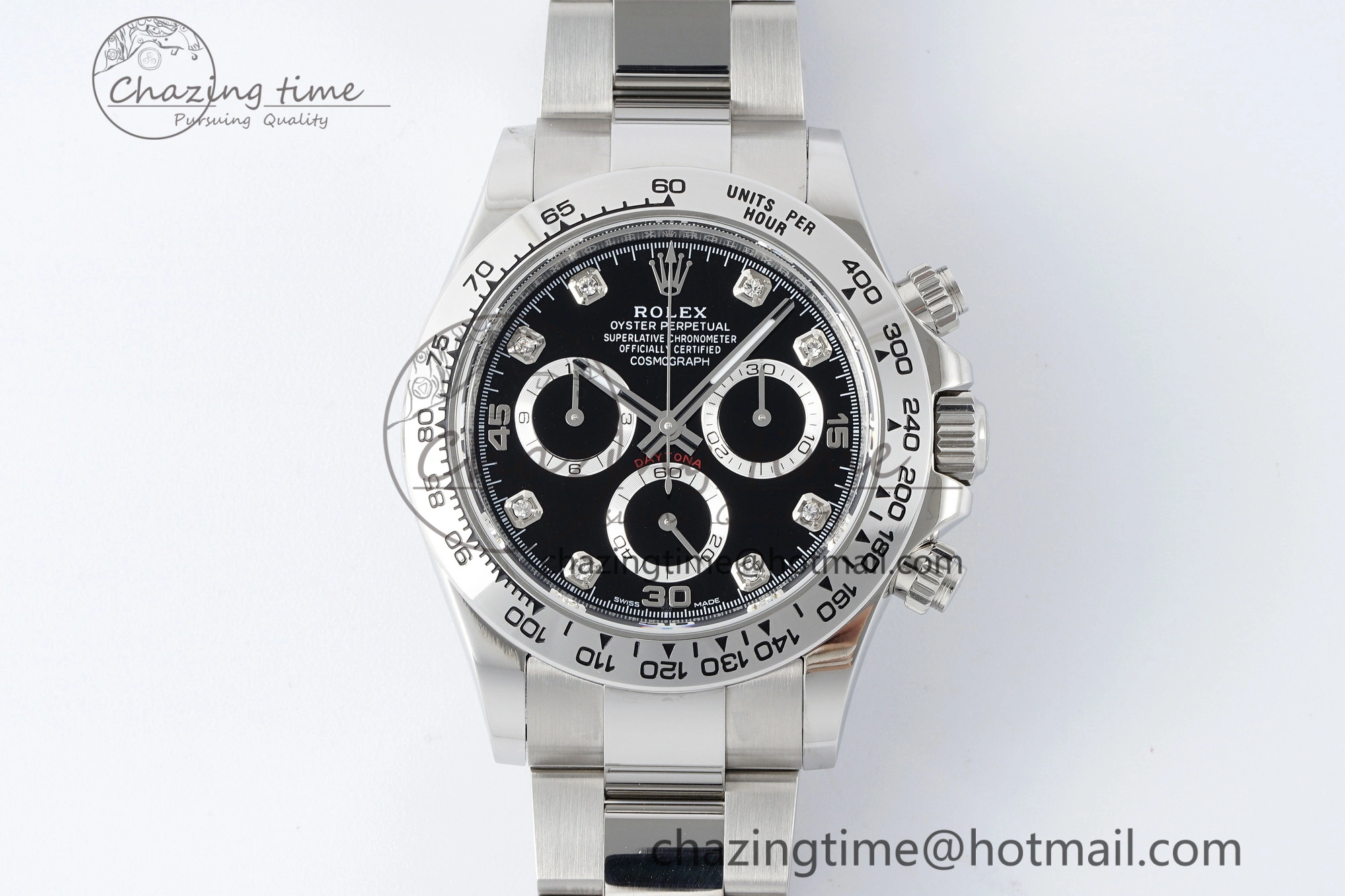 Daytona 116509 BTF 1:1 Best Edition 904L SS Case and Bracelet Black Diamonds Dial SA4130