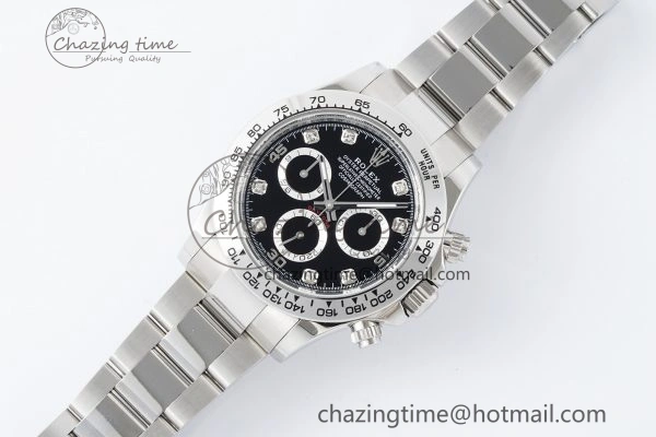 Daytona 116509 BTF 1:1 Best Edition 904L SS Case and Bracelet Black Diamonds Dial SA4130