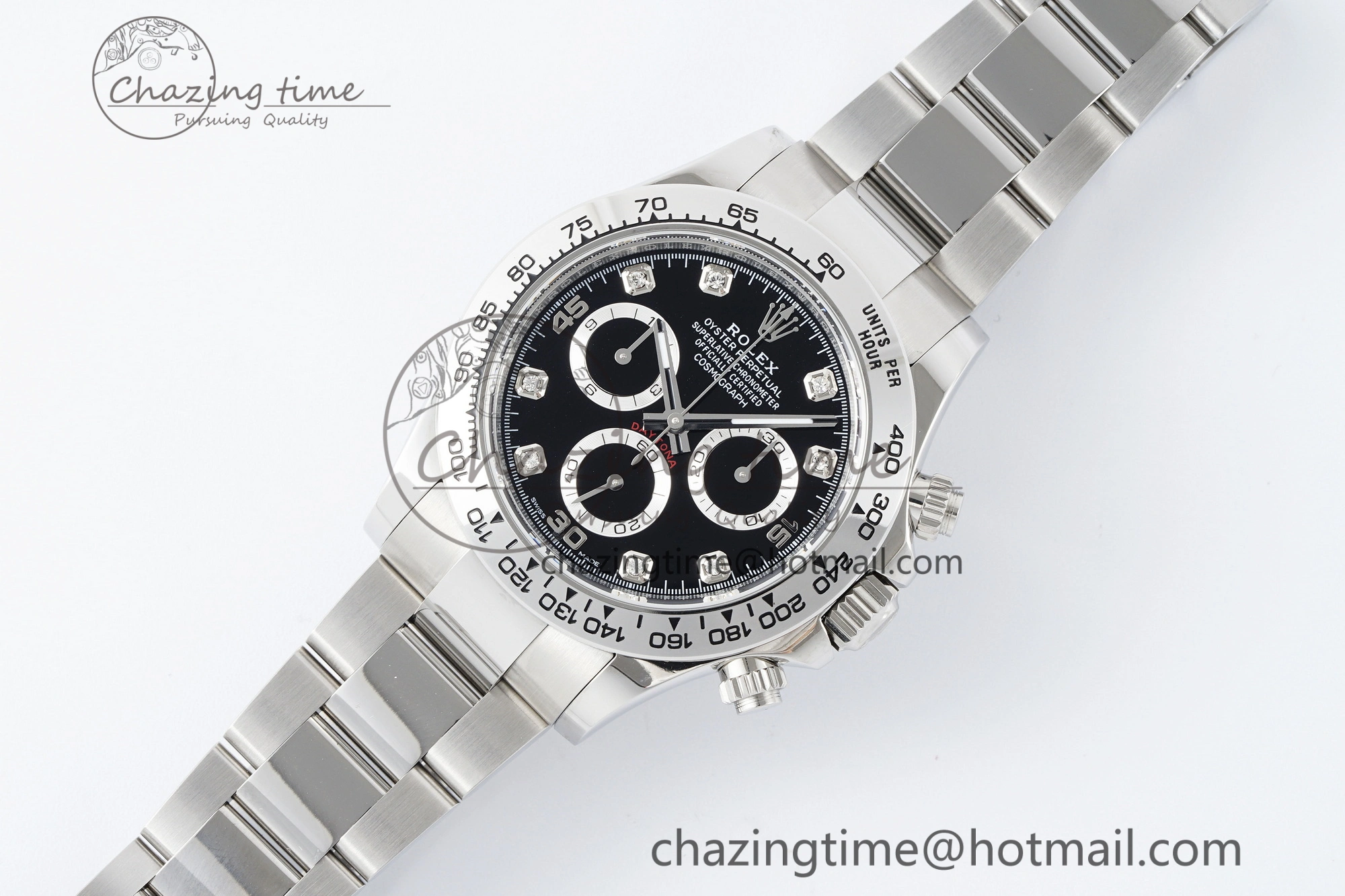 Daytona 116509 BTF 1:1 Best Edition 904L SS Case and Bracelet Black Diamonds Dial SA4130