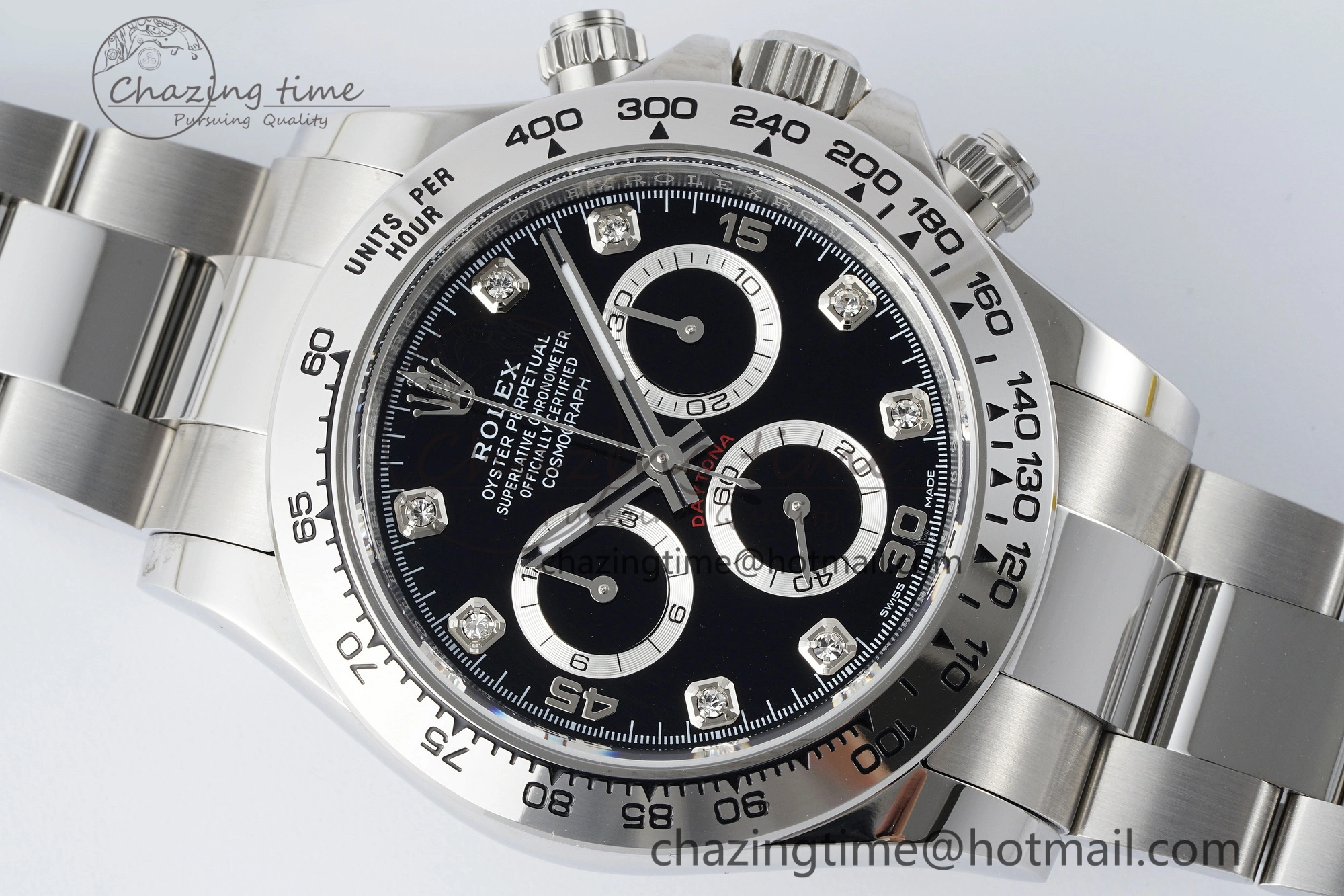 Daytona 116509 BTF 1:1 Best Edition 904L SS Case and Bracelet Black Diamonds Dial SA4130