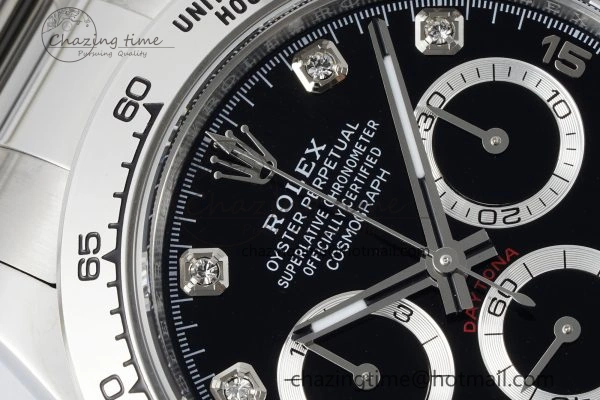 Daytona 116509 BTF 1:1 Best Edition 904L SS Case and Bracelet Black Diamonds Dial SA4130