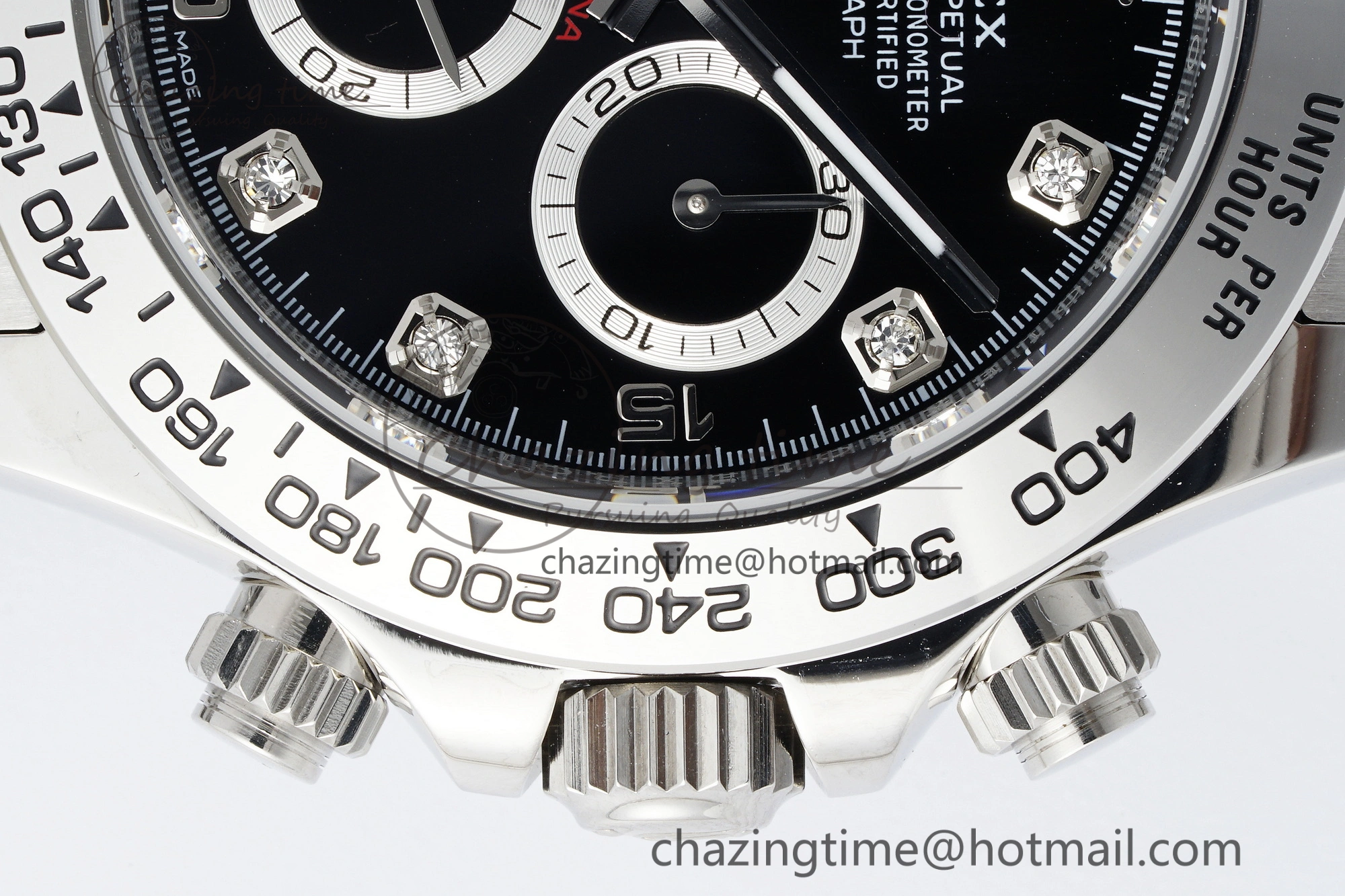 Daytona 116509 BTF 1:1 Best Edition 904L SS Case and Bracelet Black Diamonds Dial SA4130