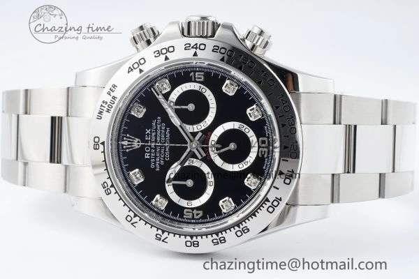 Daytona 116509 BTF 1:1 Best Edition 904L SS Case and Bracelet Black Diamonds Dial SA4130