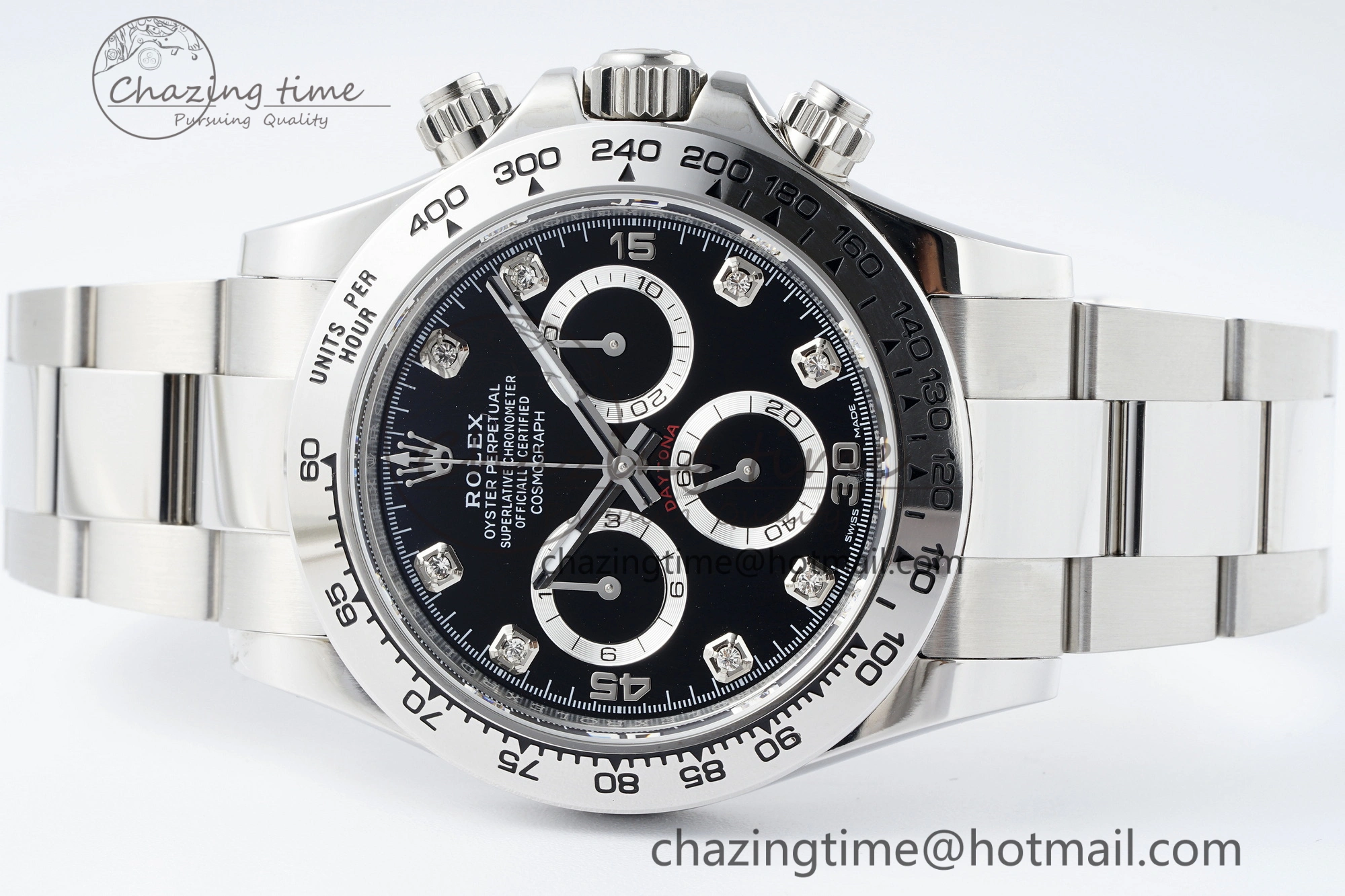 Daytona 116509 BTF 1:1 Best Edition 904L SS Case and Bracelet Black Diamonds Dial SA4130