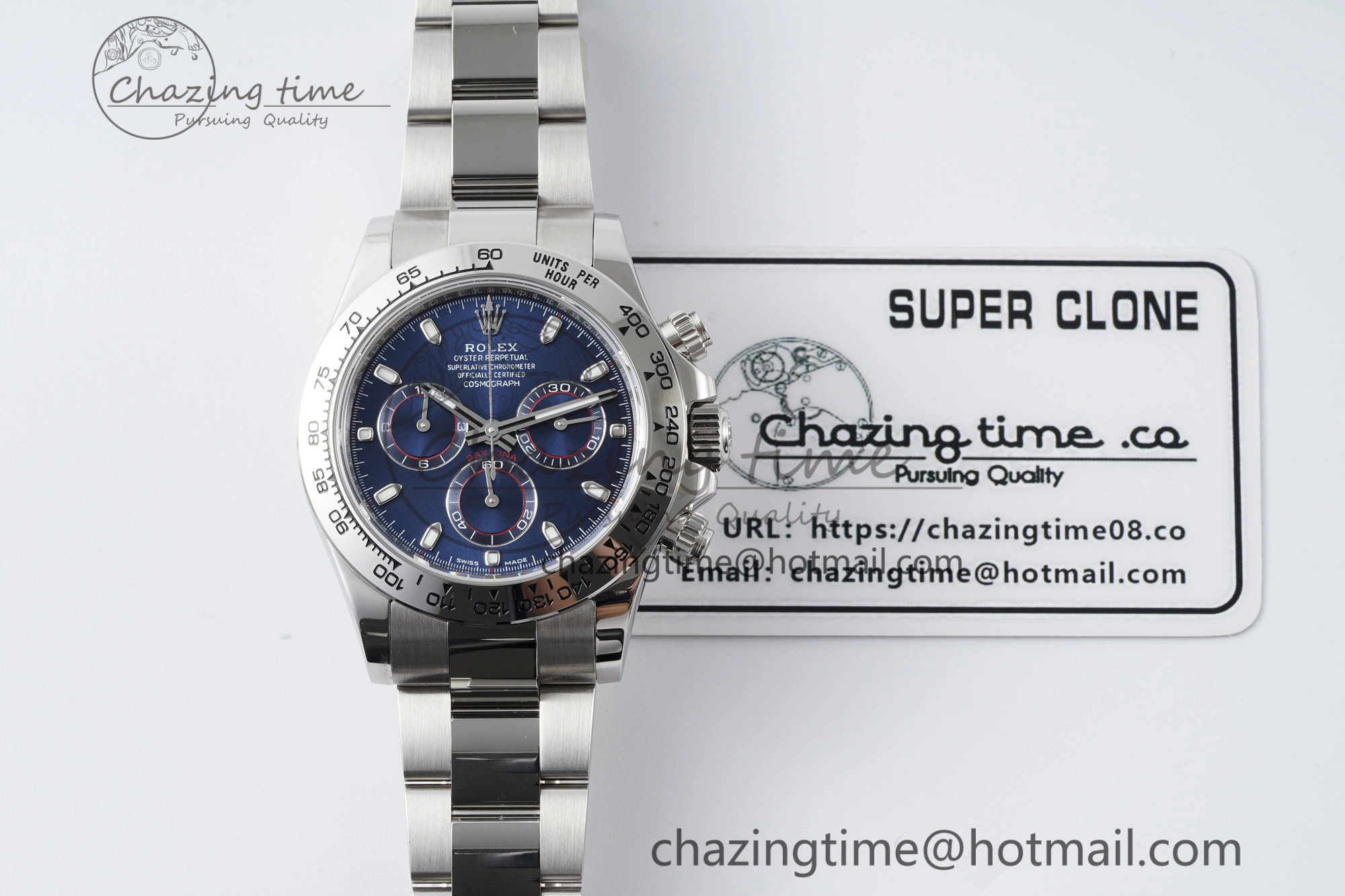 Daytona 116509 BTF 1:1 Best Edition 904L SS Case and Bracelet Blue Dial SA4130