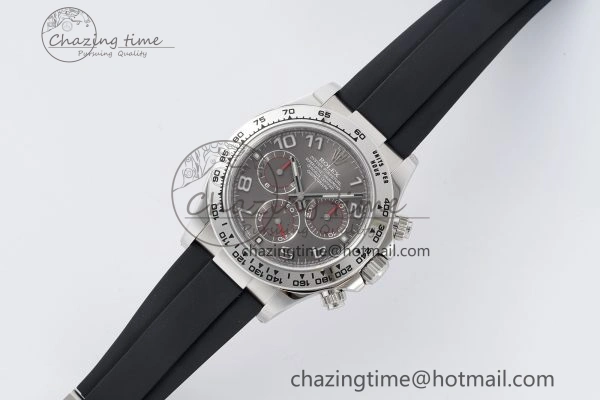 Daytona 116509 Clean 1:1 Best Edition 904L SS Case Gray Dial on Rubber Strap SA4130 V2