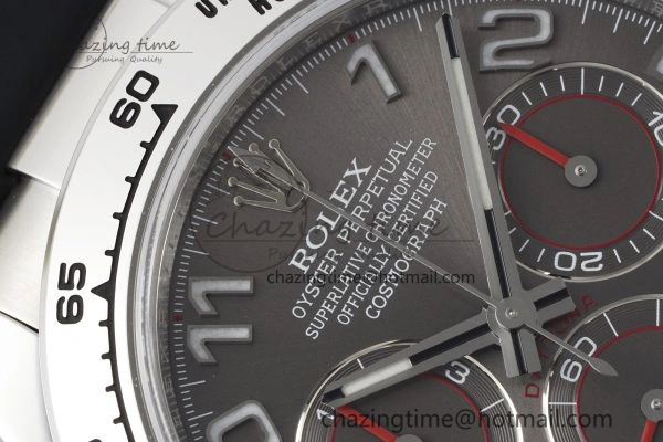 Daytona 116509 Clean 1:1 Best Edition 904L SS Case Gray Dial on Rubber Strap SA4130 V2