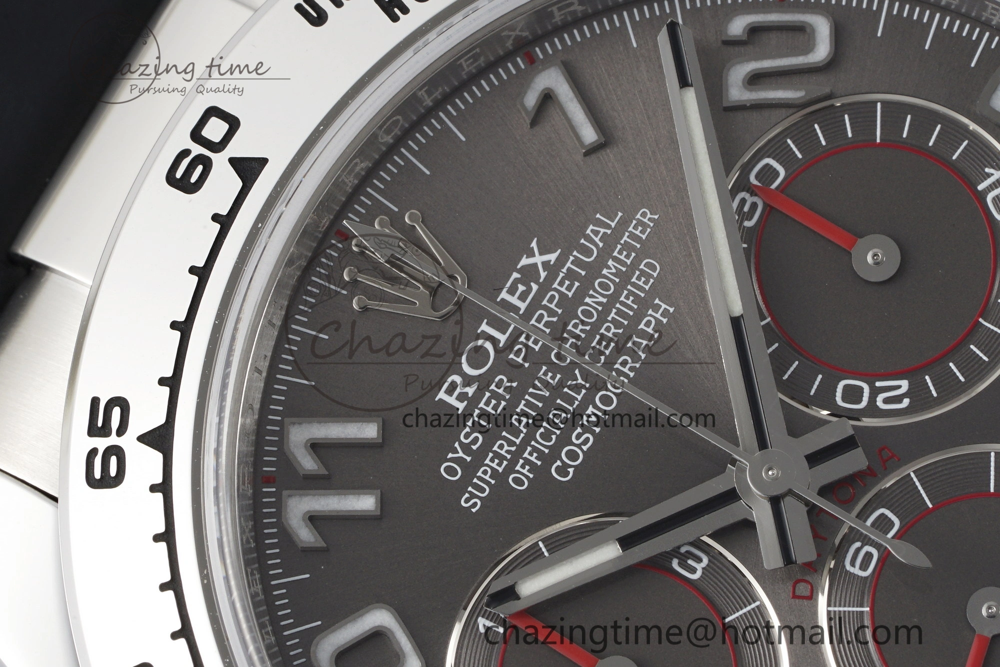 Daytona 116509 Clean 1:1 Best Edition 904L SS Case Gray Dial on Rubber Strap SA4130 V2