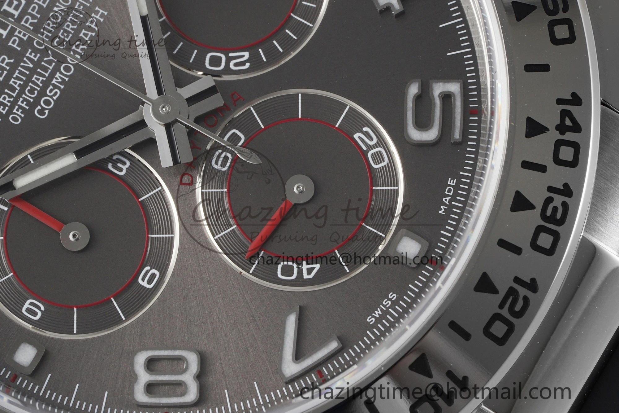 Daytona 116509 Clean 1:1 Best Edition 904L SS Case Gray Dial on Rubber Strap SA4130 V2