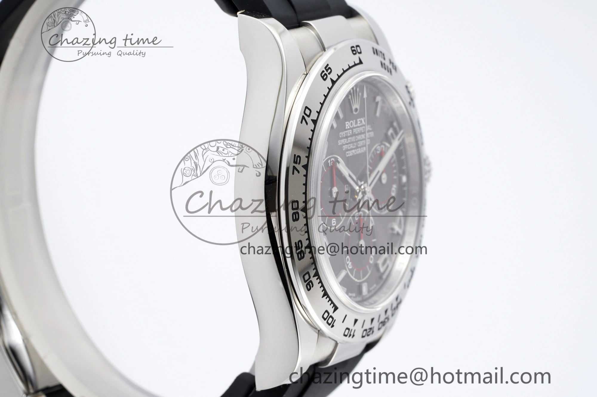 Daytona 116509 Clean 1:1 Best Edition 904L SS Case Gray Dial on Rubber Strap SA4130 V2
