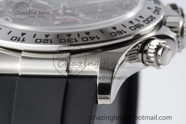 Daytona 116509 Clean 1:1 Best Edition 904L SS Case Gray Dial on Rubber Strap SA4130 V2