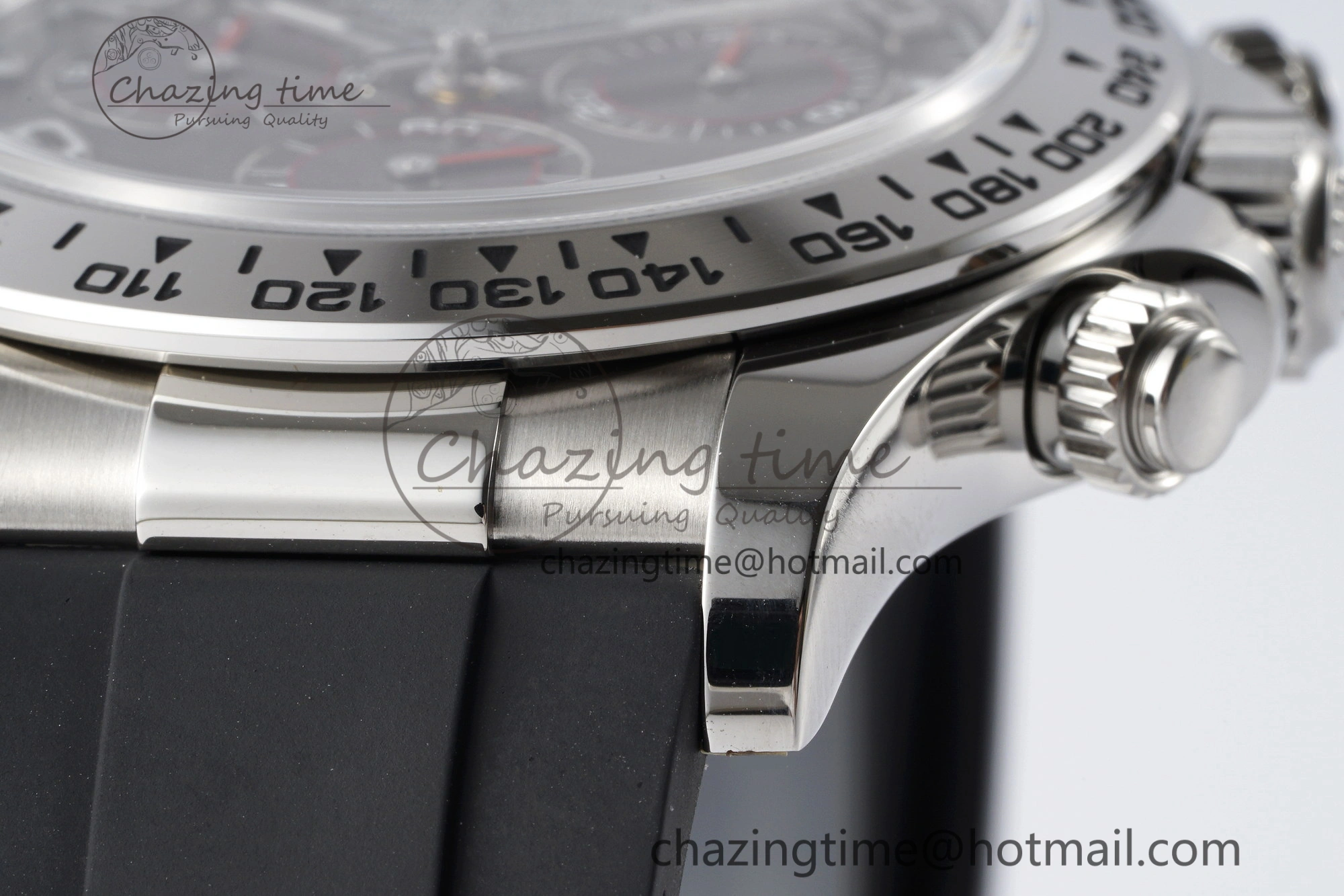Daytona 116509 Clean 1:1 Best Edition 904L SS Case Gray Dial on Rubber Strap SA4130 V2