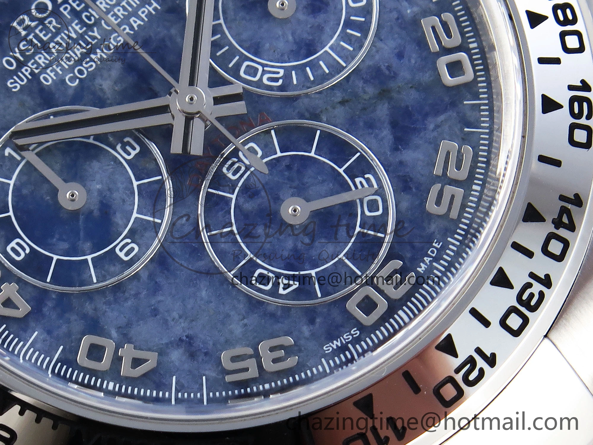 Daytona 116509 Clean 1:1 Best Edition 904L SS Case and Bracelet Blue Sodalite Dial SA4130 V2
