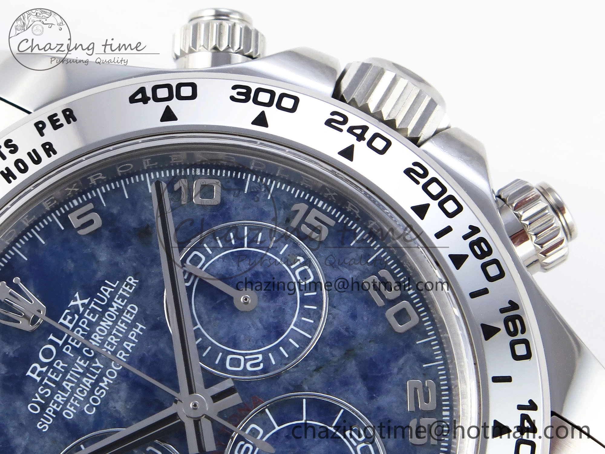 Daytona 116509 Clean 1:1 Best Edition 904L SS Case and Bracelet Blue Sodalite Dial SA4130 V2