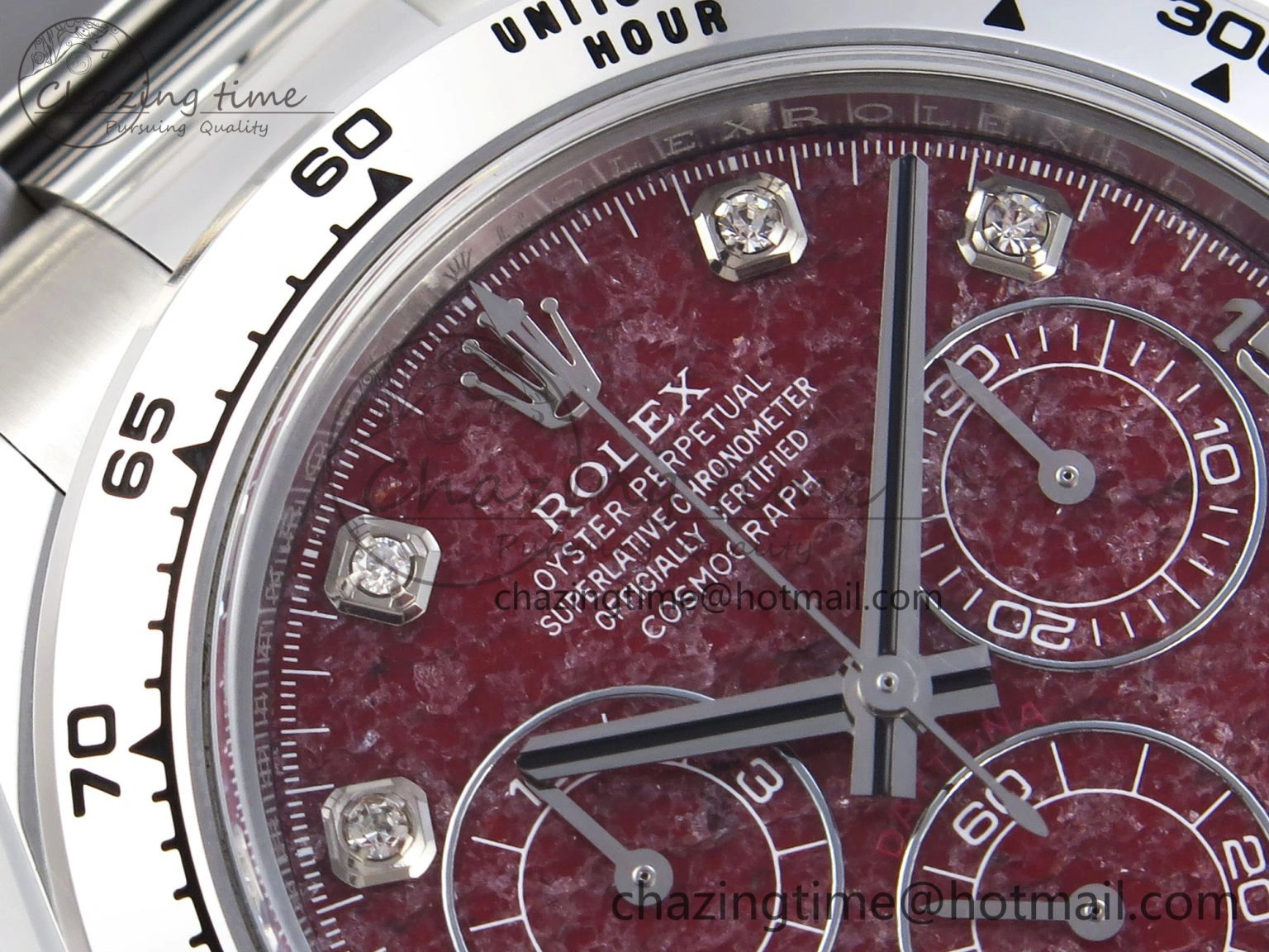 Daytona 116509 Clean 1:1 Best Edition 904L SS Case and Bracelet Red Sodalite Dial SA4130 V2