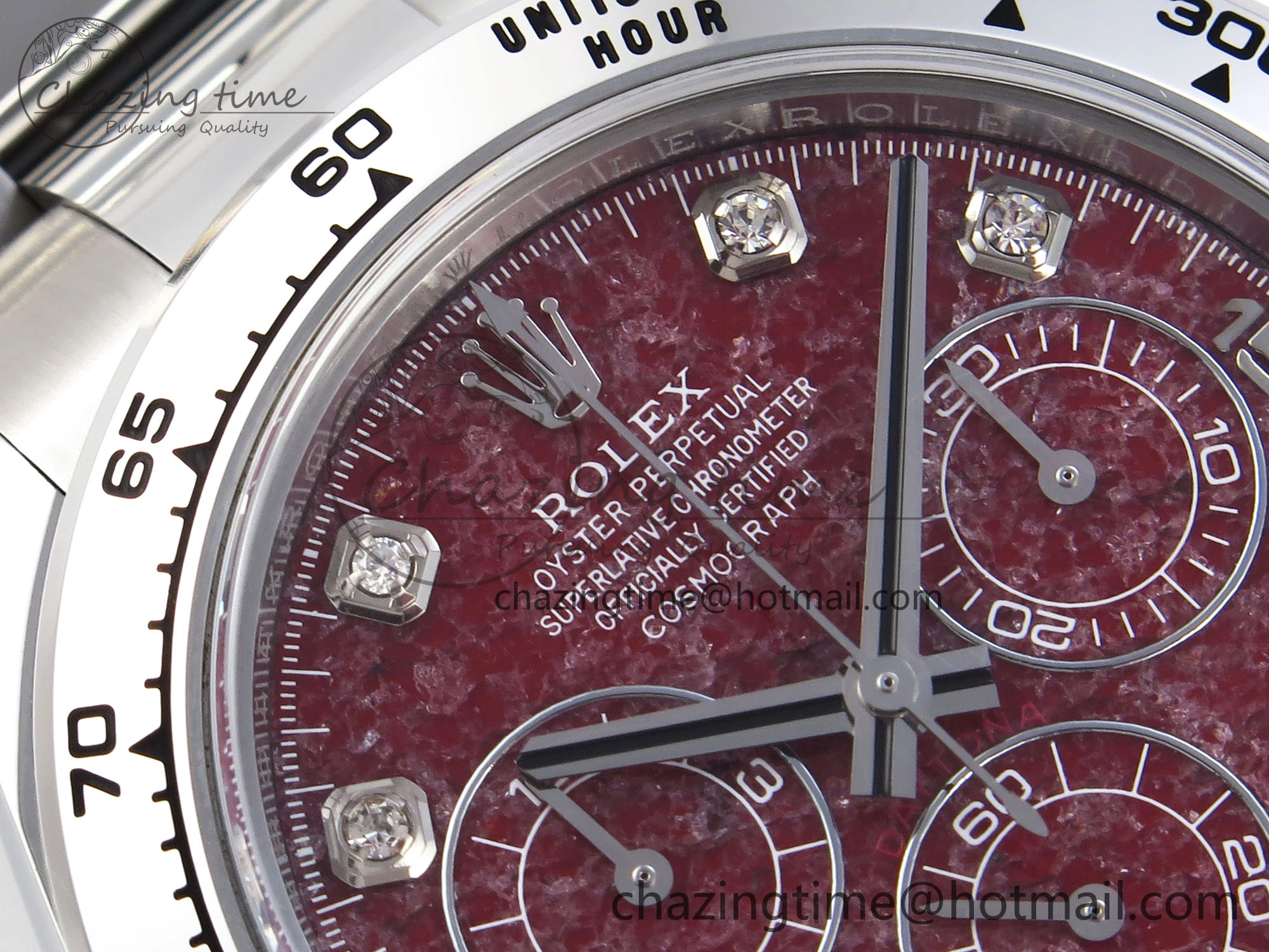 Daytona 116509 Clean 1:1 Best Edition 904L SS Case and Bracelet Red Sodalite Dial SA4130 V2