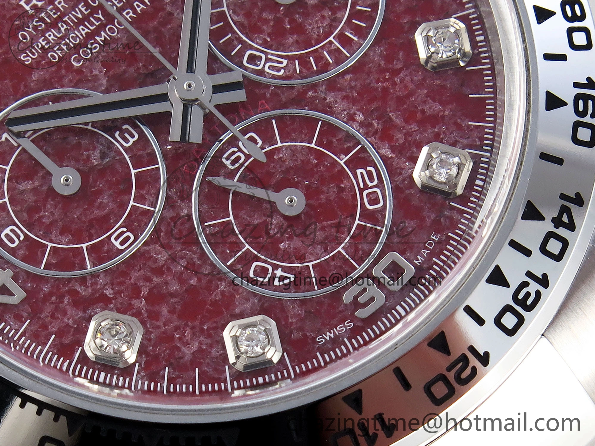 Daytona 116509 Clean 1:1 Best Edition 904L SS Case and Bracelet Red Sodalite Dial SA4130 V2