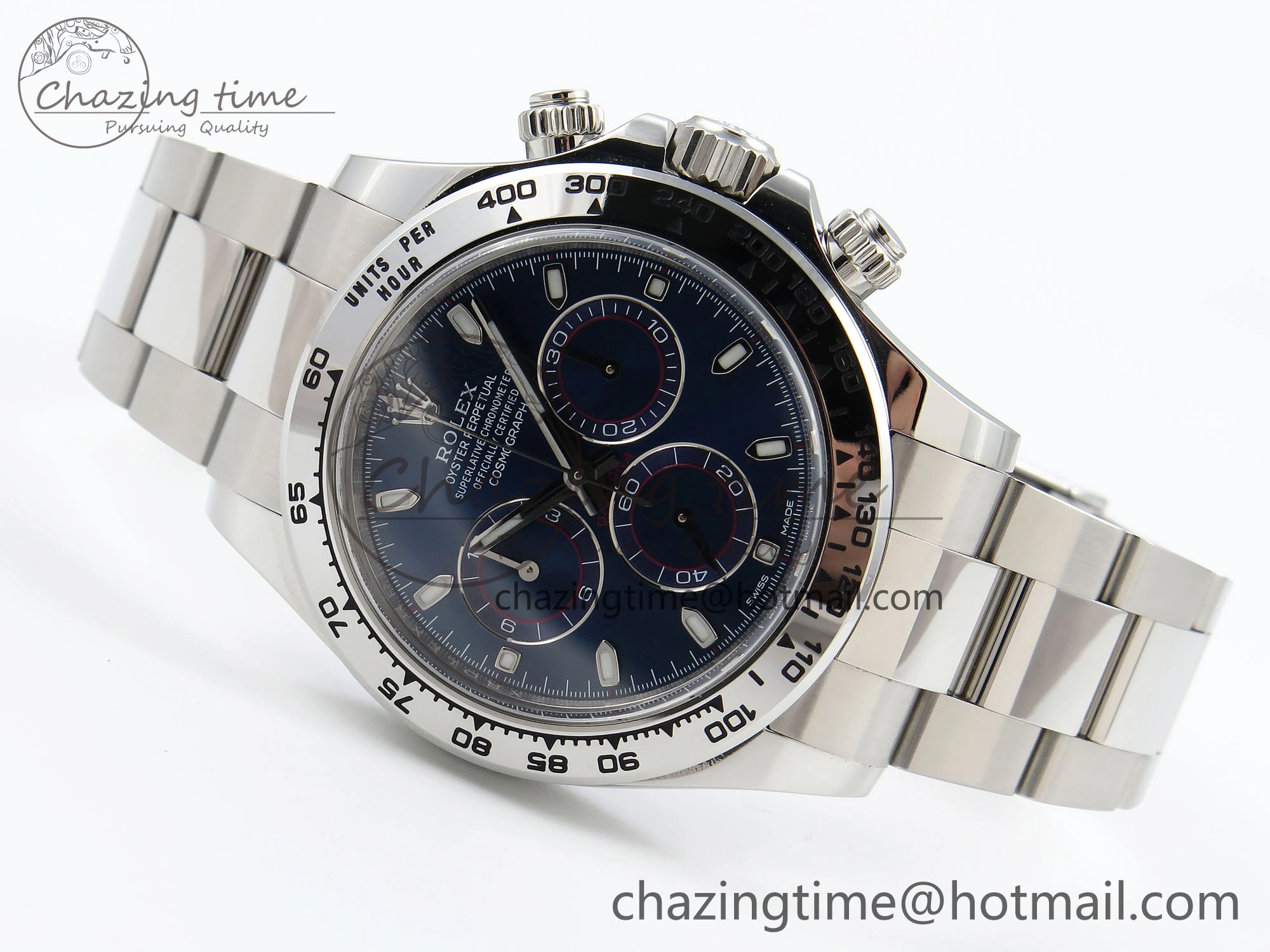 Daytona 116509 Clean 1:1 Best Edition Blue Stick Dial on SS Bracelet SA4130 V2