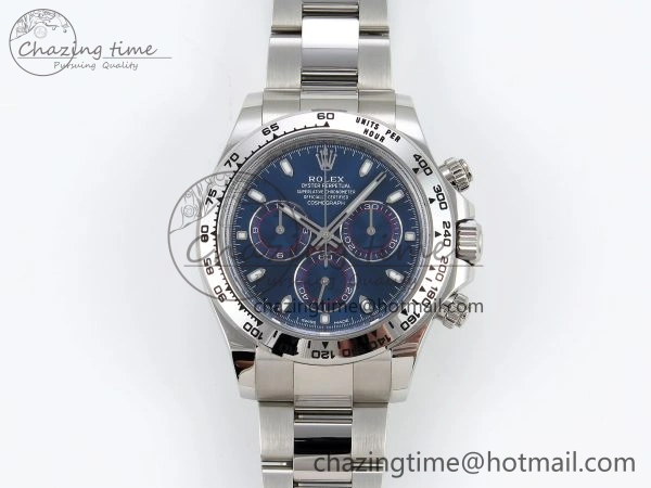 Daytona 116509 Clean 1:1 Best Edition Blue Stick Dial on SS Bracelet SA4130 V2