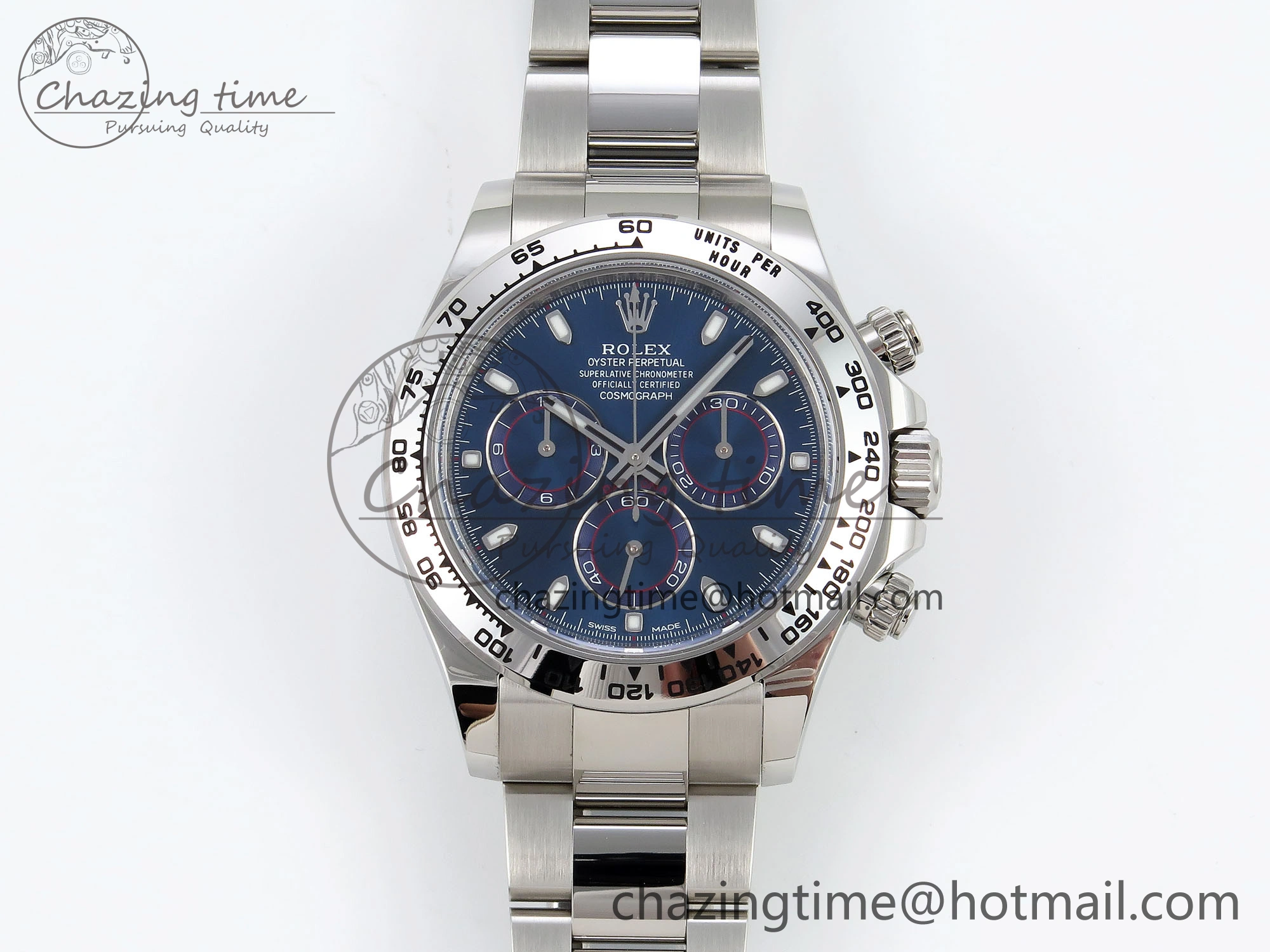 Daytona 116509 Clean 1:1 Best Edition Blue Stick Dial on SS Bracelet SA4130 V2