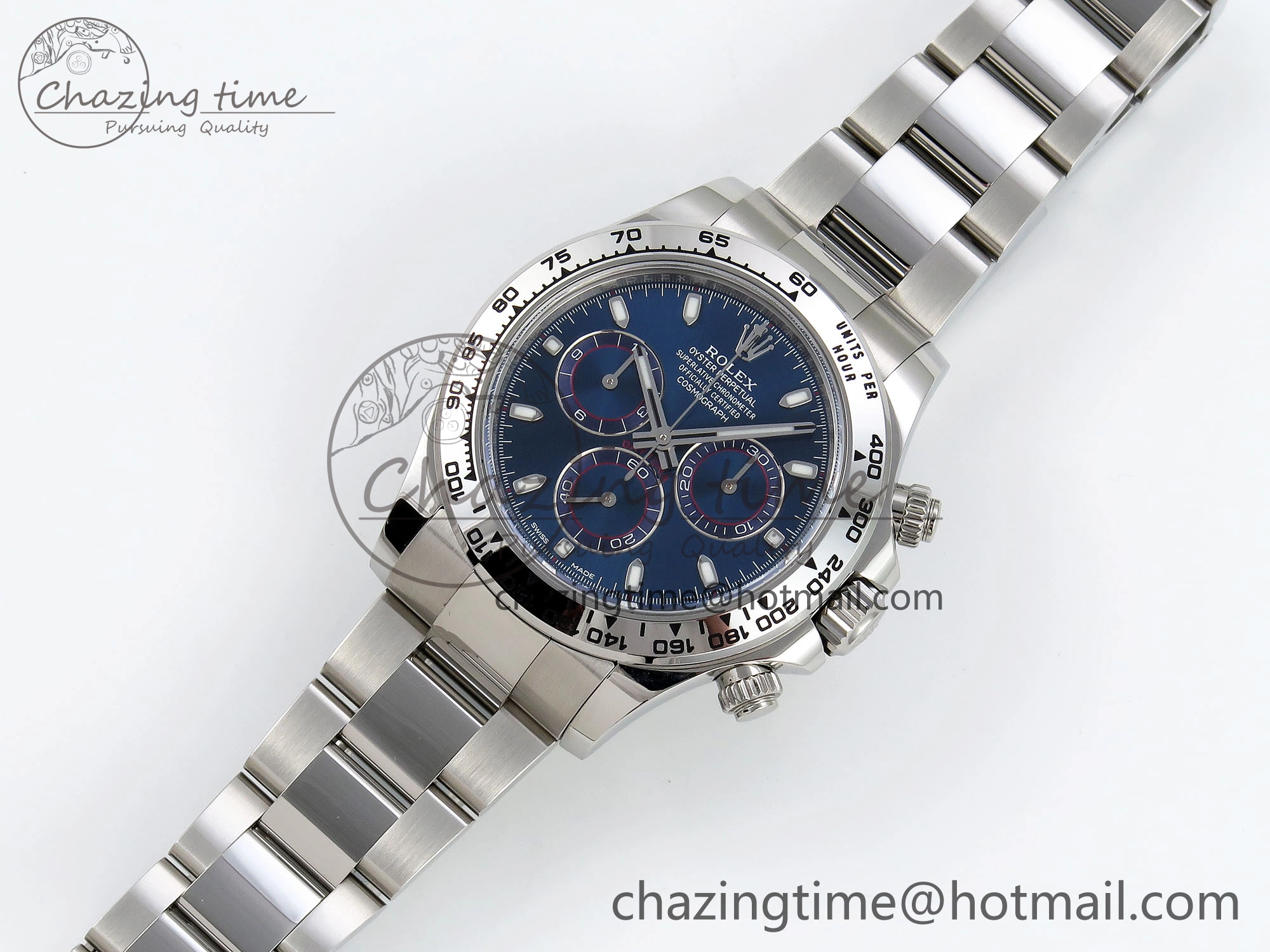 Daytona 116509 Clean 1:1 Best Edition Blue Stick Dial on SS Bracelet SA4130 V2
