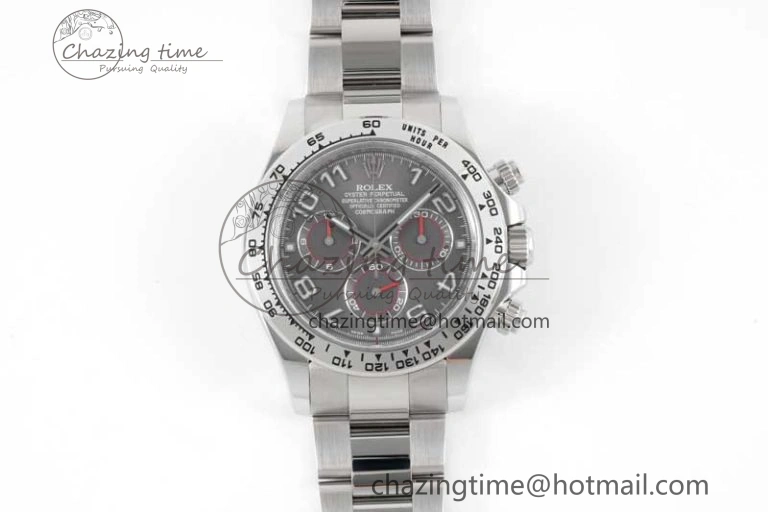 Daytona 116509 Clean 1:1 Best Edition Gray Dial Arabic Markers on SS Bracelet SA4130 V2