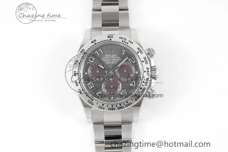 Daytona 116509 Clean 1:1 Best Edition Gray Dial Arabic Markers on SS Bracelet SA4130 V2