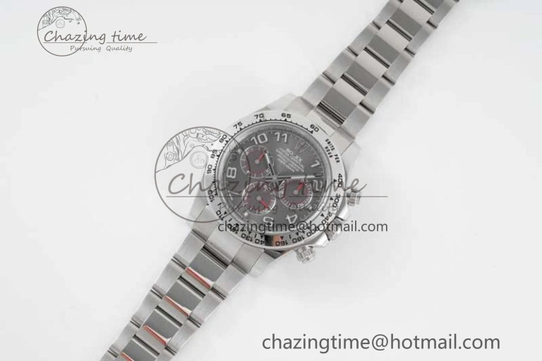Daytona 116509 Clean 1:1 Best Edition Gray Dial Arabic Markers on SS Bracelet SA4130 V2