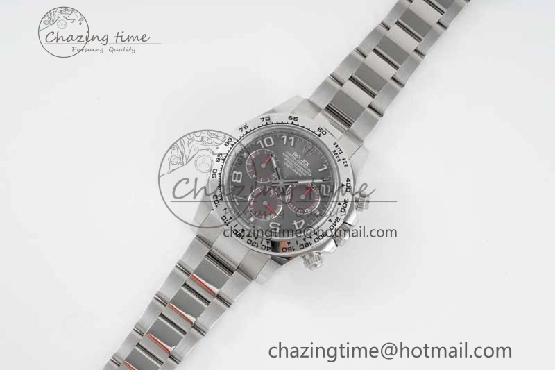 Daytona 116509 Clean 1:1 Best Edition Gray Dial Arabic Markers on SS Bracelet SA4130 V2