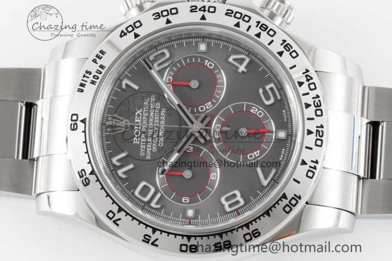 Daytona 116509 Clean 1:1 Best Edition Gray Dial Arabic Markers on SS Bracelet SA4130 V2