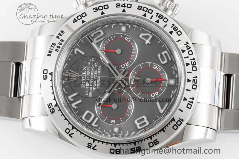 Daytona 116509 Clean 1:1 Best Edition Gray Dial Arabic Markers on SS Bracelet SA4130 V2