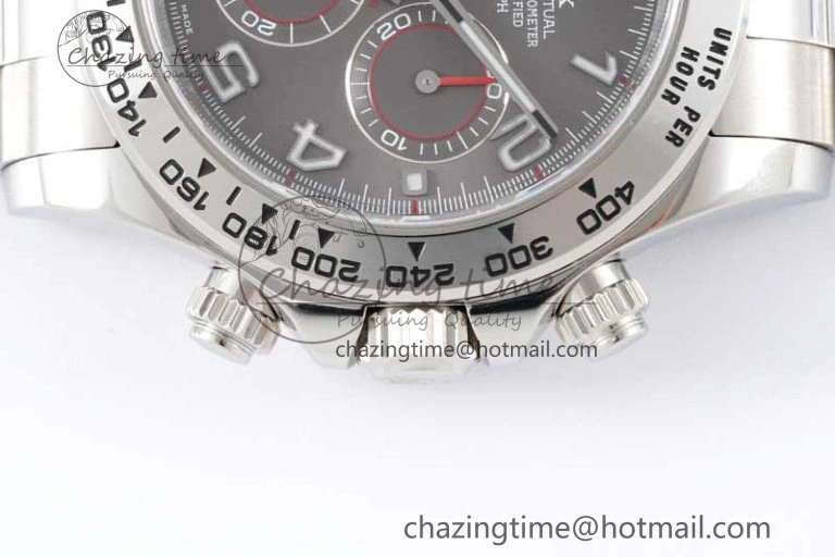 Daytona 116509 Clean 1:1 Best Edition Gray Dial Arabic Markers on SS Bracelet SA4130 V2