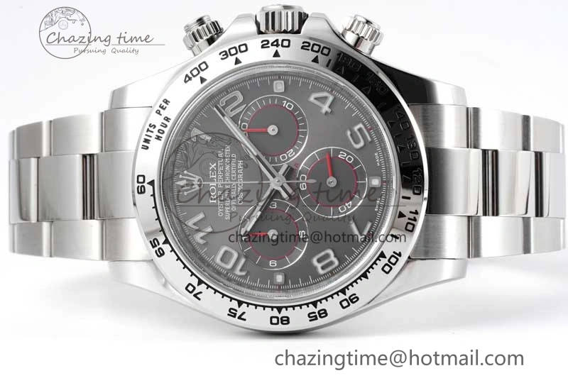 Daytona 116509 Clean 1:1 Best Edition Gray Dial Arabic Markers on SS Bracelet SA4130 V2