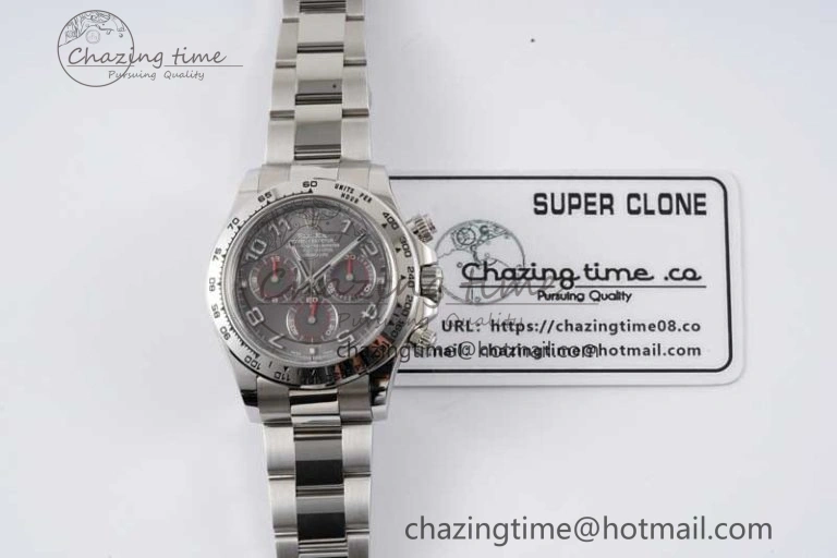 Daytona 116509 Clean 1:1 Best Edition Gray Dial Arabic Markers on SS Bracelet SA4130 V2