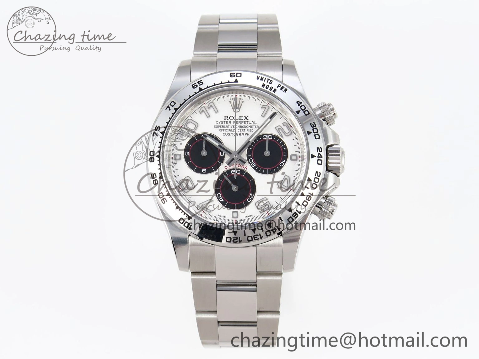 Daytona 116509 Clean 1:1 Best Edition White Dial Arabic Markers on SS Bracelet SA4130 V2