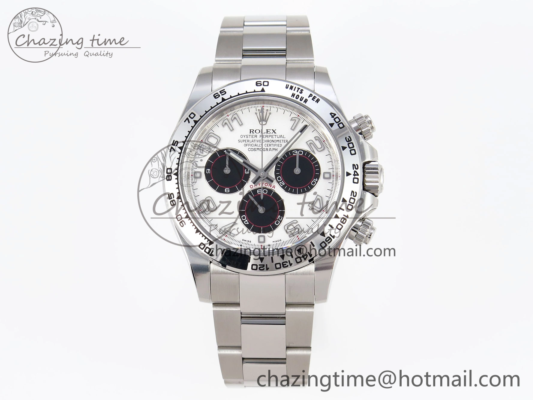 Daytona 116509 Clean 1:1 Best Edition White Dial Arabic Markers on SS Bracelet SA4130 V2