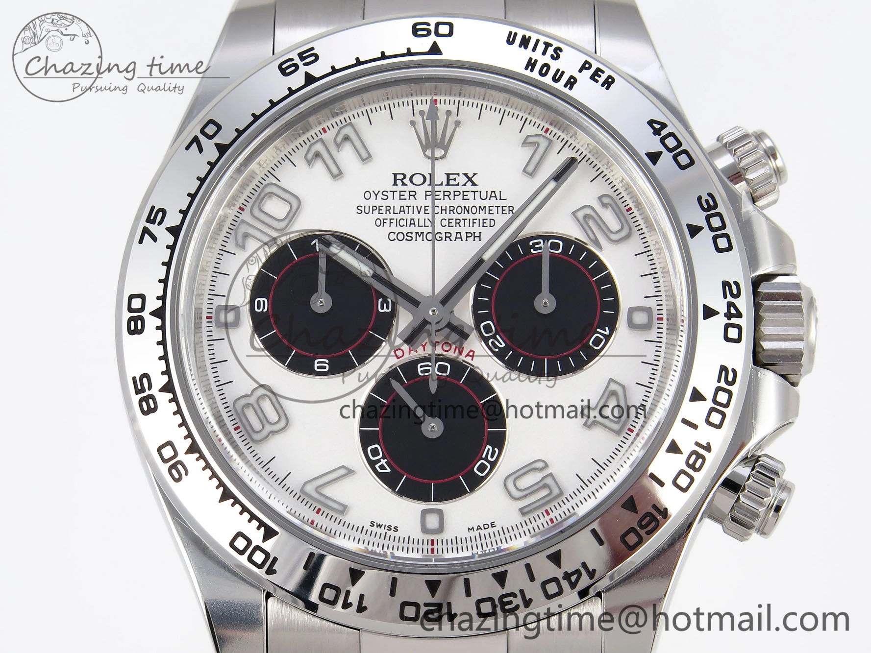 Daytona 116509 Clean 1:1 Best Edition White Dial Arabic Markers on SS Bracelet SA4130 V2