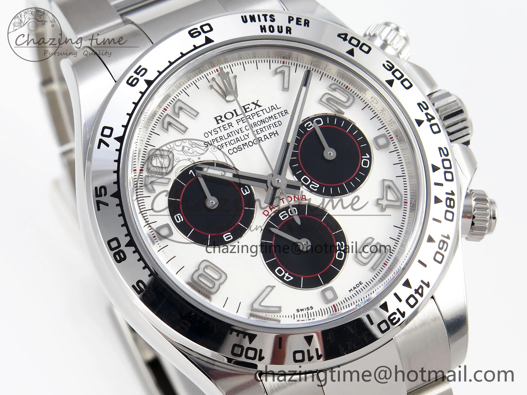 Daytona 116509 Clean 1:1 Best Edition White Dial Arabic Markers on SS Bracelet SA4130 V2