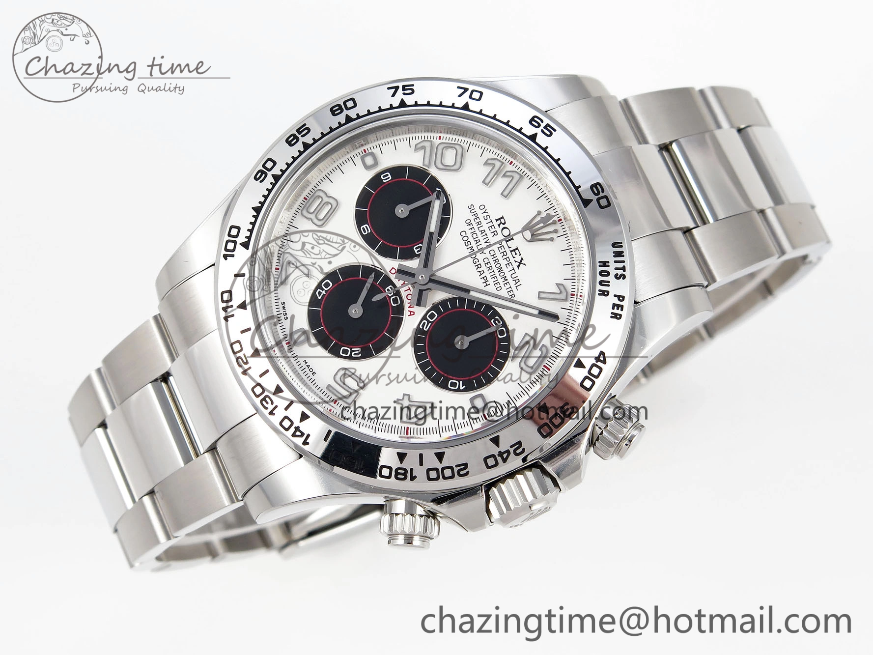 Daytona 116509 Clean 1:1 Best Edition White Dial Arabic Markers on SS Bracelet SA4130 V2