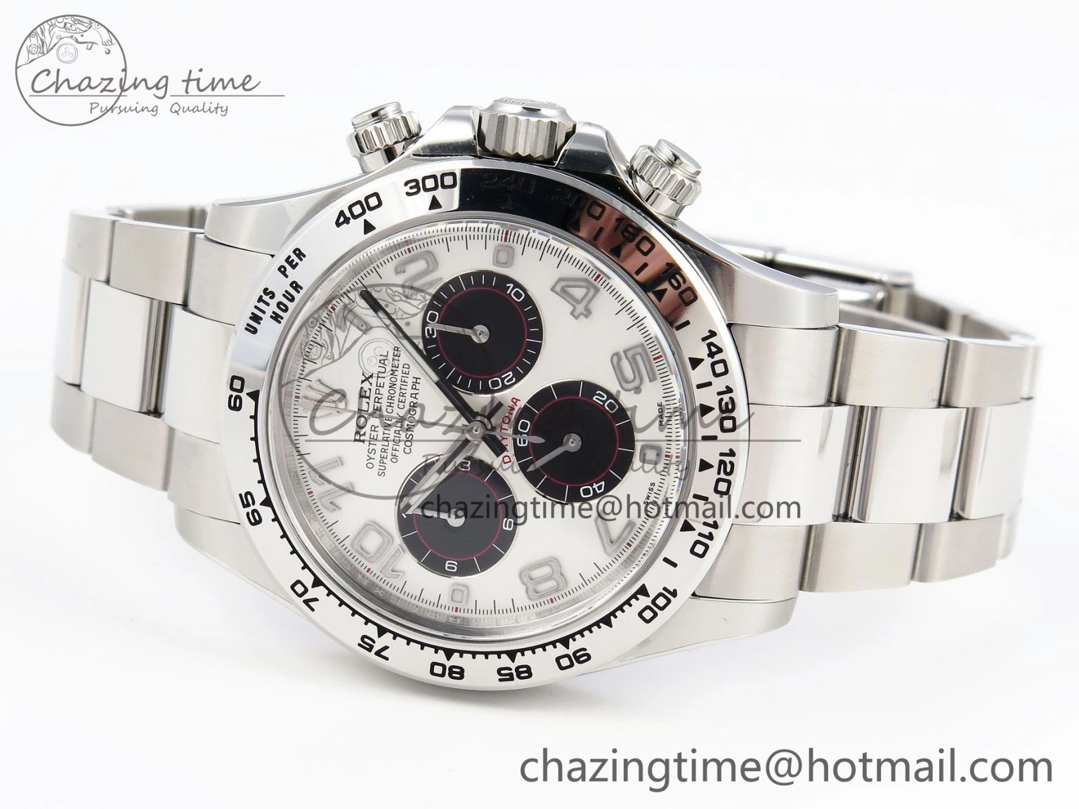 Daytona 116509 Clean 1:1 Best Edition White Dial Arabic Markers on SS Bracelet SA4130 V2
