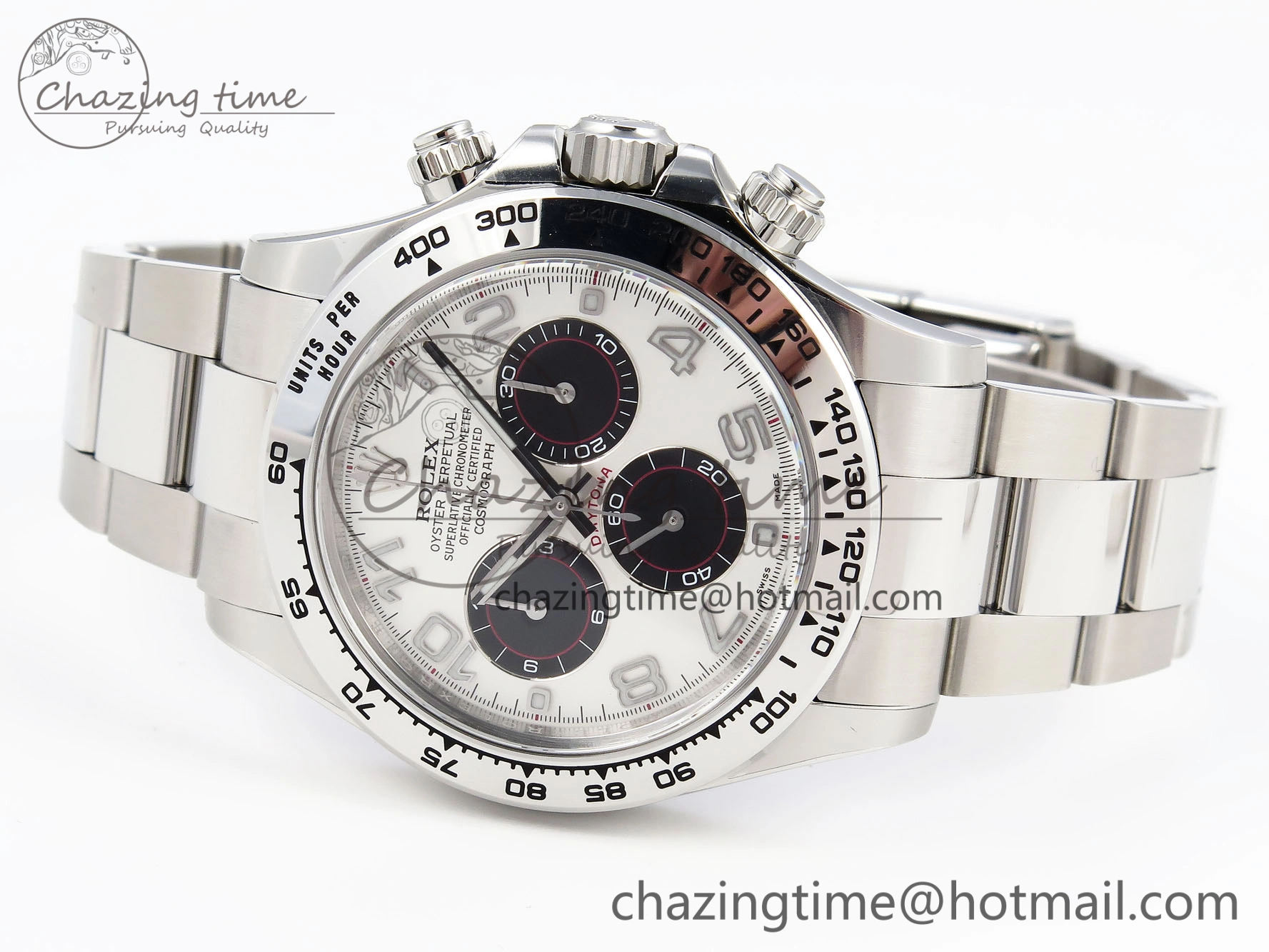 Daytona 116509 Clean 1:1 Best Edition White Dial Arabic Markers on SS Bracelet SA4130 V2