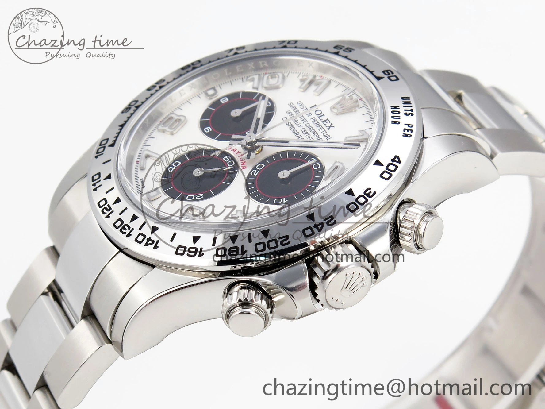 Daytona 116509 Clean 1:1 Best Edition White Dial Arabic Markers on SS Bracelet SA4130 V2