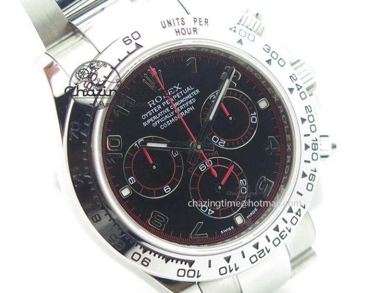 Daytona 116509 JF Best Edition Black Dial On SS Bracelet A7750