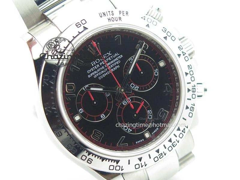 Daytona 116509 JF Best Edition Black Dial On SS Bracelet A7750