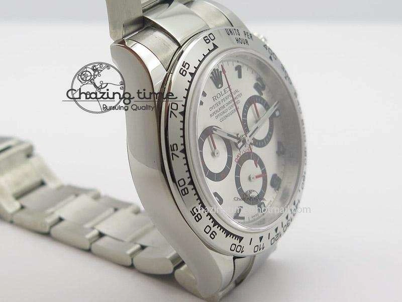 Daytona 116509 JF Best Edition Silver Dial On SS Bracelet A7750