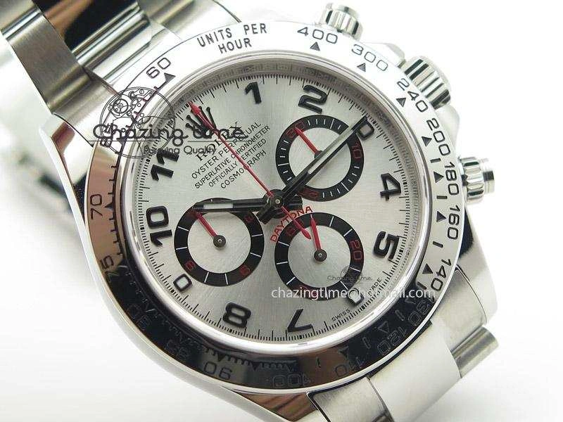 Daytona 116509 JF Best Edition Silver Dial On SS Bracelet A7750