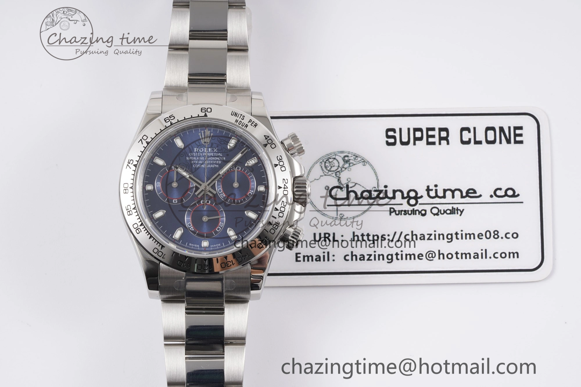 Daytona 116509 KING 1:1 Best Edition Blue Dial on SS Bracelet SH4130