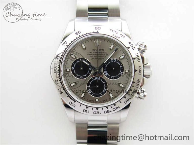 Daytona 116509 KKF 1:1 Best Edition 904L Steel Gray Dial on SS Bracelet A7750