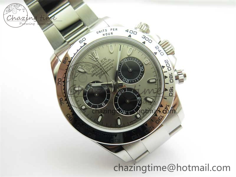 Daytona 116509 KKF 1:1 Best Edition 904L Steel Gray Dial on SS Bracelet A7750